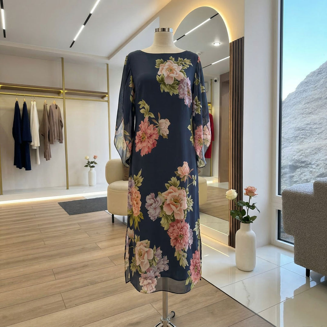 Robe Maxi Isabel™ en Viscose Premium avec Imprimé Floral
