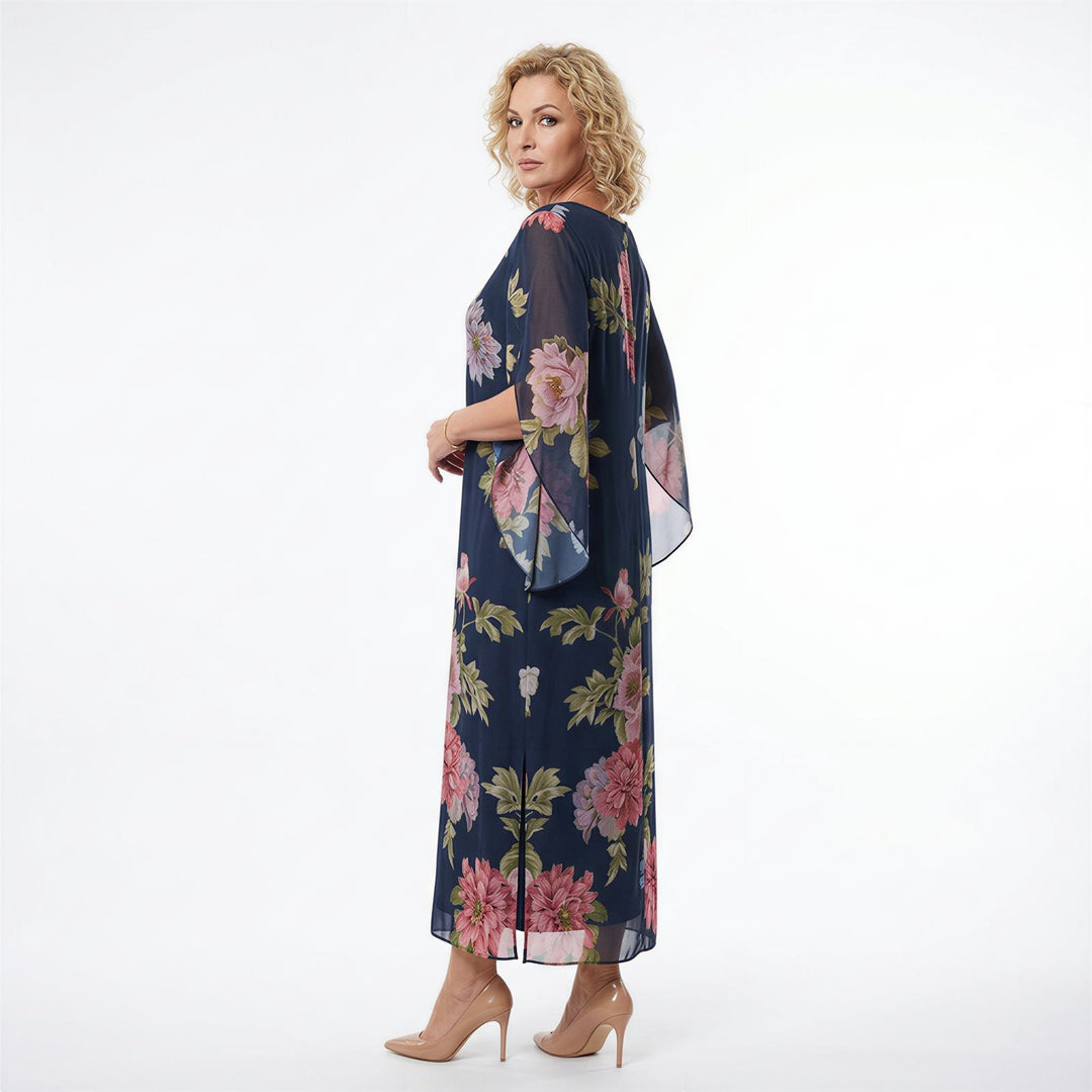 Robe Maxi Isabel™ en Viscose Premium avec Imprimé Floral