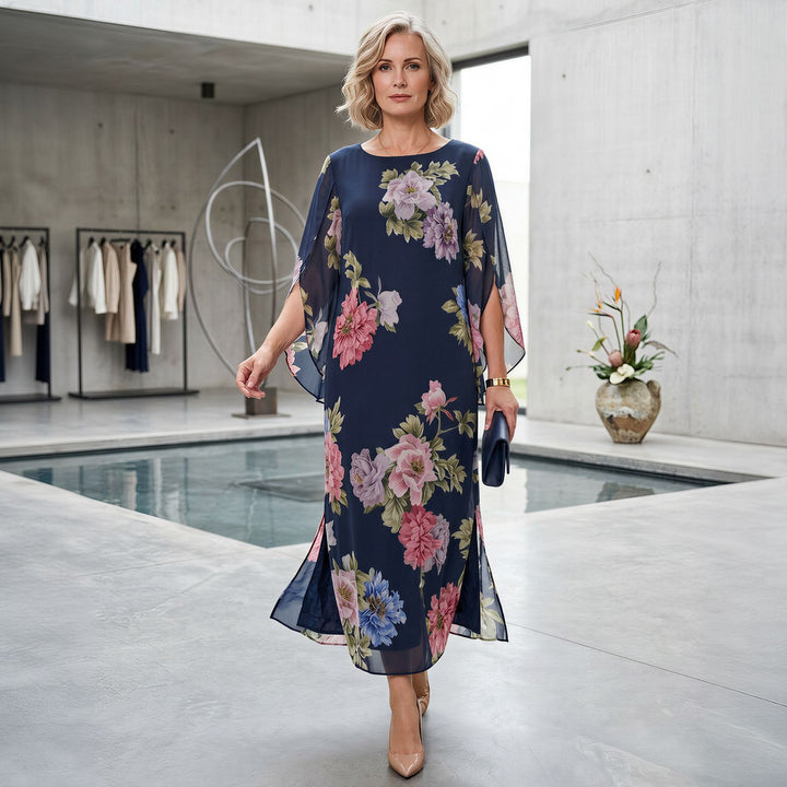 Robe Maxi Isabel™ en Viscose Premium avec Imprimé Floral