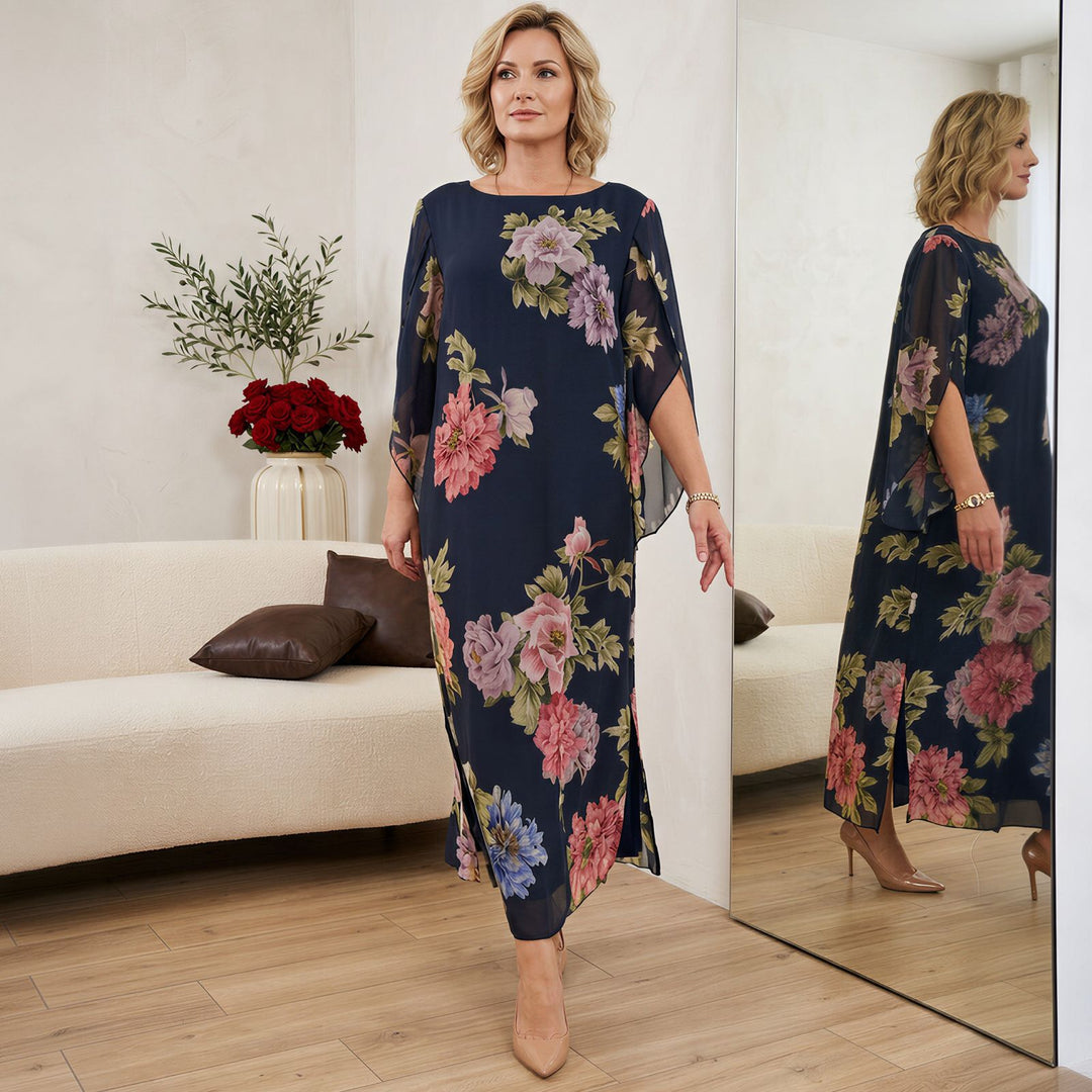 Robe Maxi Isabel™ en Viscose Premium avec Imprimé Floral