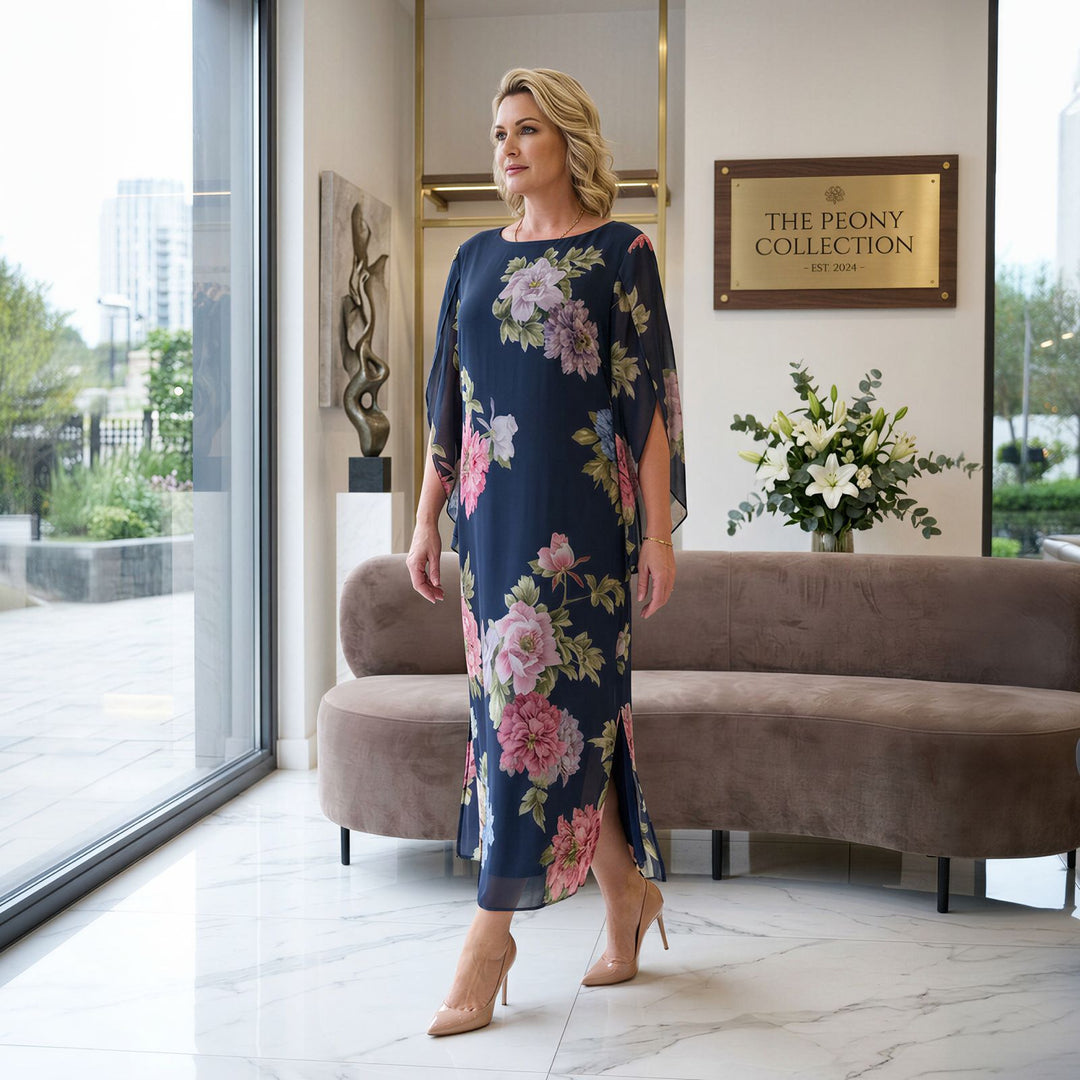 Robe Maxi Isabel™ en Viscose Premium avec Imprimé Floral