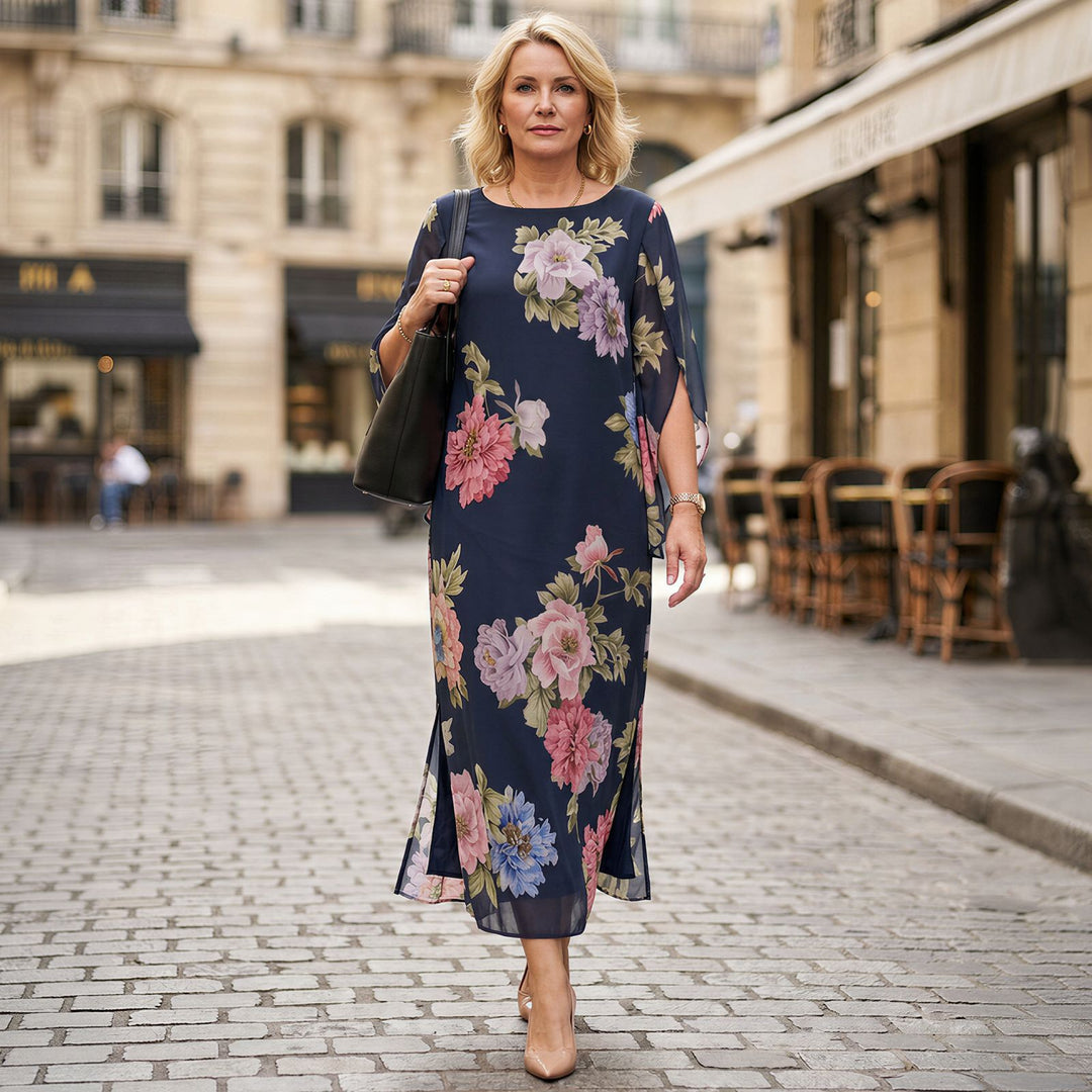 Robe Maxi Isabel™ en Viscose Premium avec Imprimé Floral