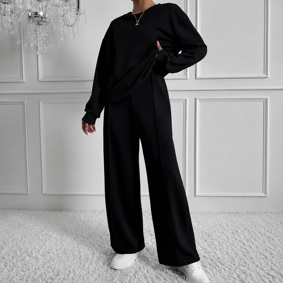 Estelle™ Ensemble de Sweatshirt Premium avec Pantalon Palazzo