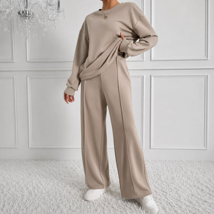 Estelle™ Ensemble de Sweatshirt Premium avec Pantalon Palazzo