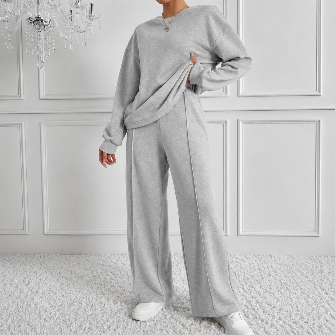 Estelle™ Ensemble de Sweatshirt Premium avec Pantalon Palazzo