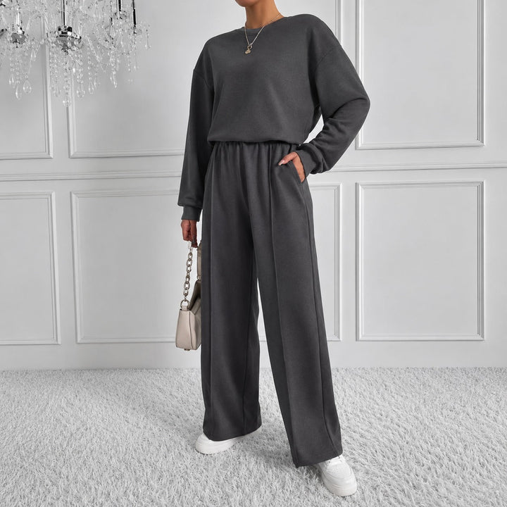 Estelle™ Ensemble de Sweatshirt Premium avec Pantalon Palazzo
