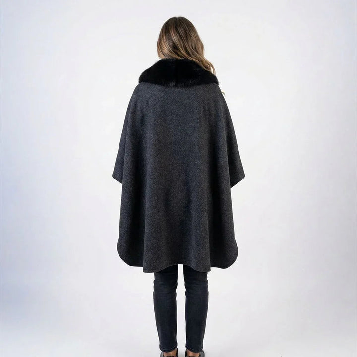 Manteau femme Sion™ avec col en fausse fourrure luxueuse et véritable protection contre le froid
