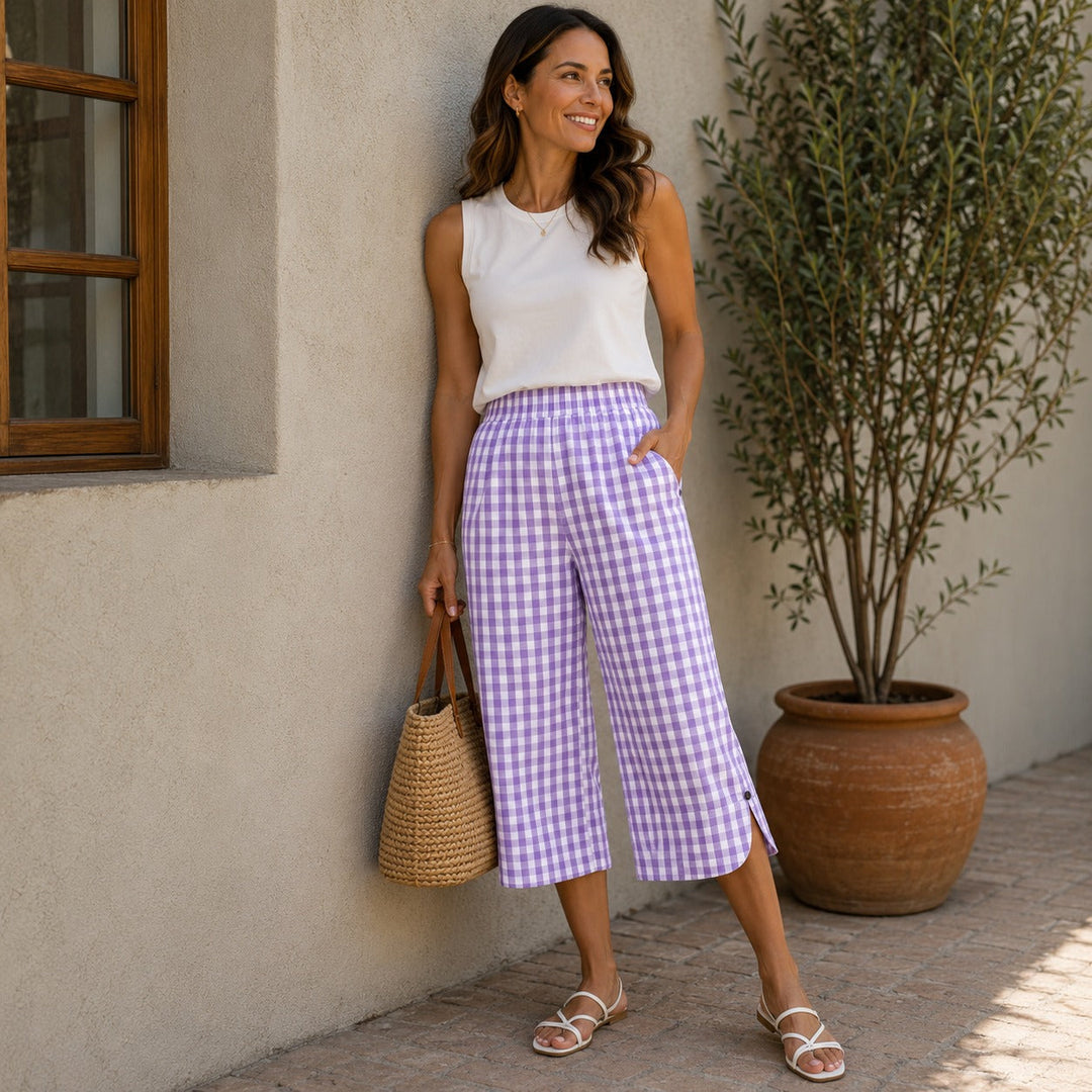 Culotte Ravena™ en Coton-Lin avec Coupe Légère et Confortable