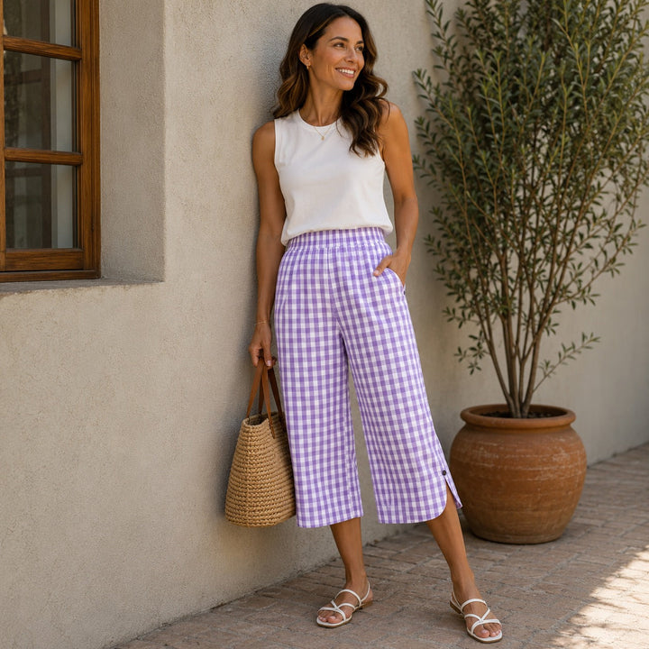 Culotte Ravena™ en Coton-Lin avec Coupe Légère et Confortable
