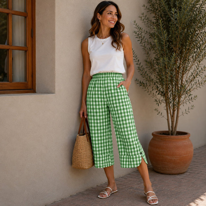 Culotte Ravena™ en Coton-Lin avec Coupe Légère et Confortable