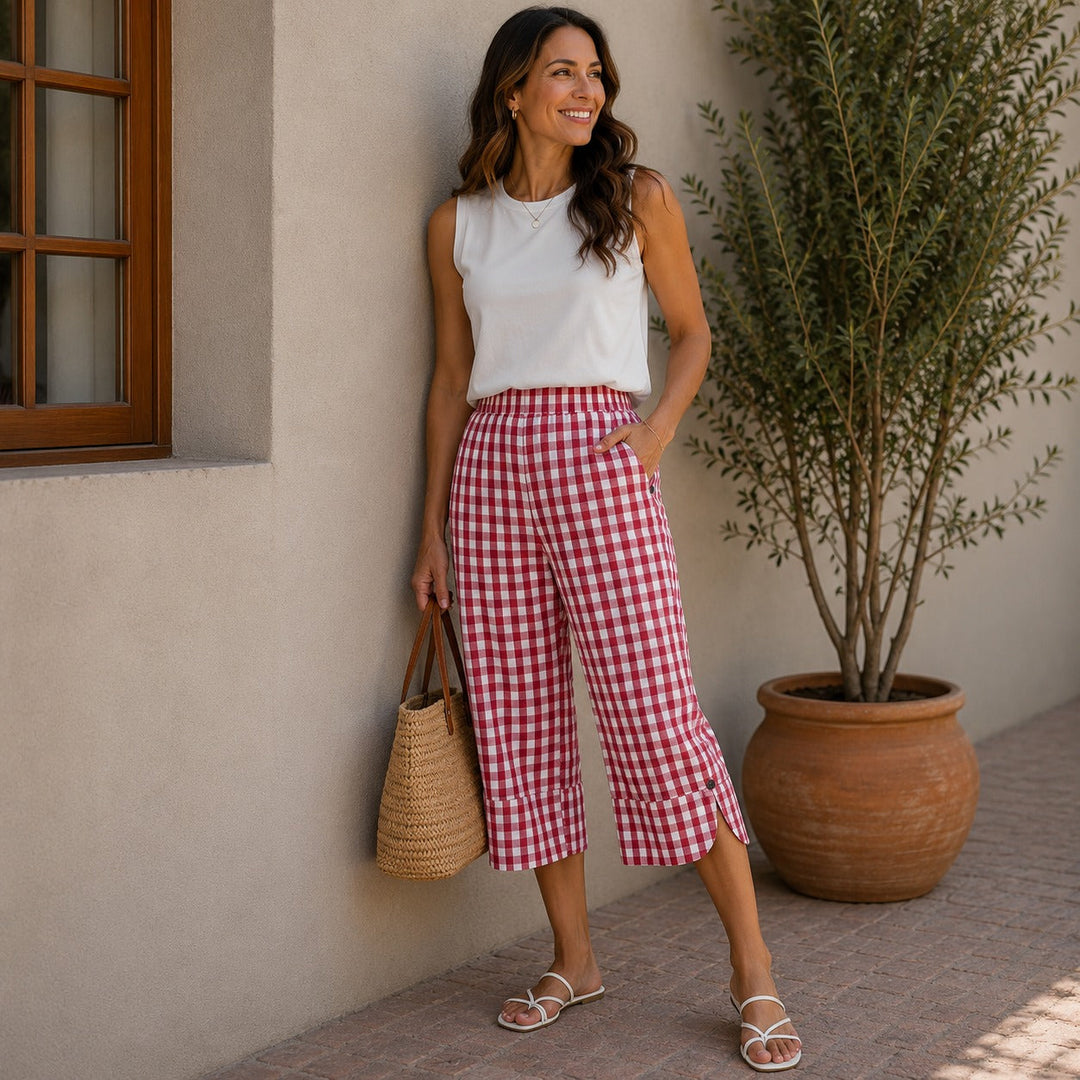 Culotte Ravena™ en Coton-Lin avec Coupe Légère et Confortable