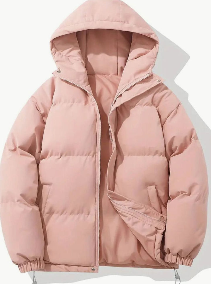 Veste d'hiver femme matelassée, doudoune chaude, veste de plein air avec col montant