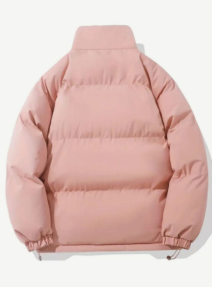 Veste d'hiver femme matelassée, doudoune chaude, veste de plein air avec col montant