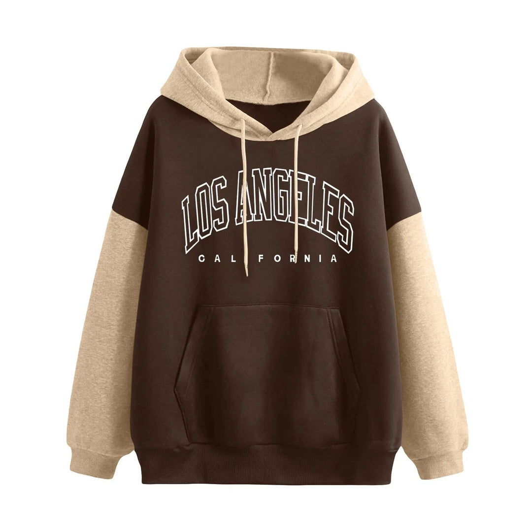 Sweatshirt à Capuche Court pour Femmes avec Manches Longues