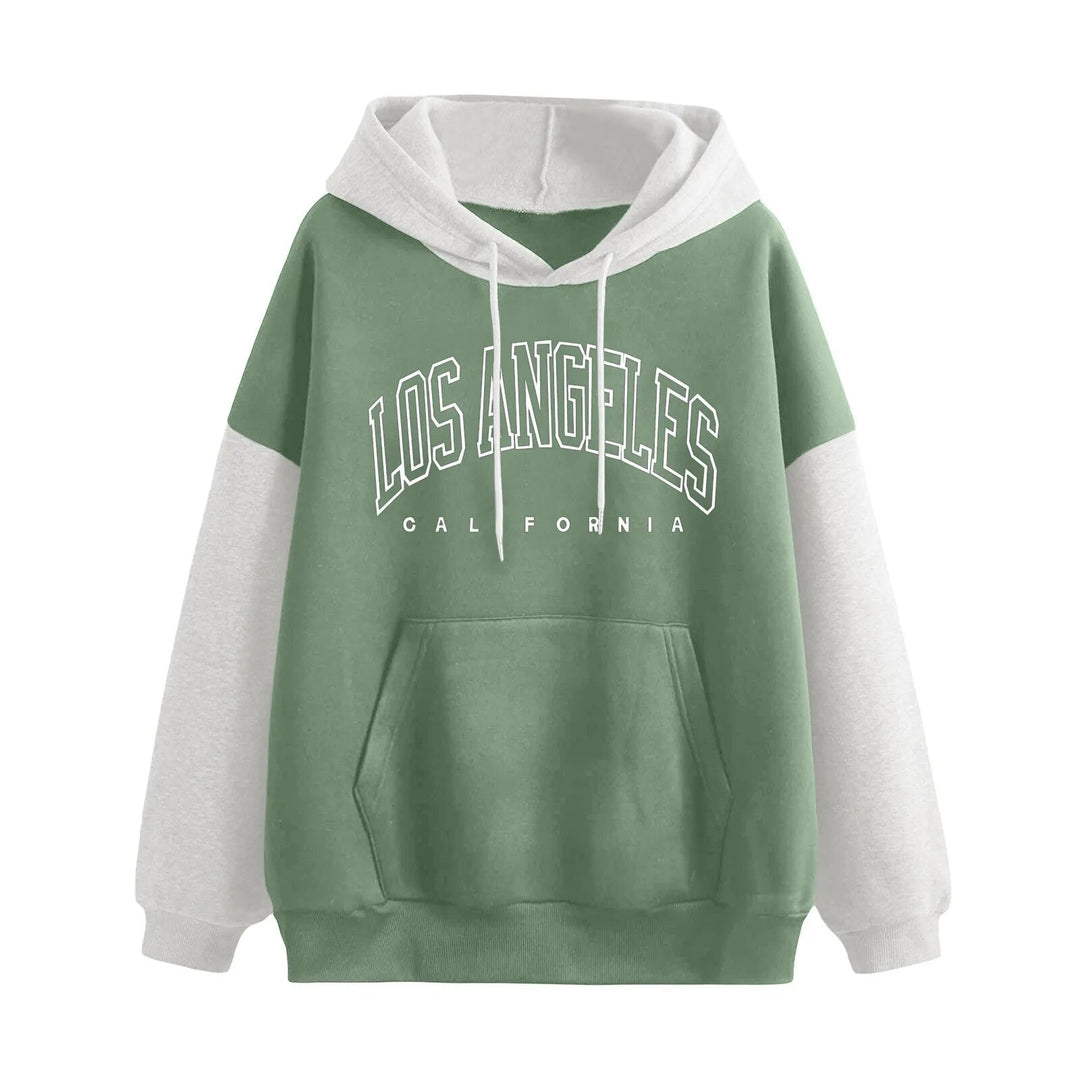 Sweatshirt à Capuche Court pour Femmes avec Manches Longues