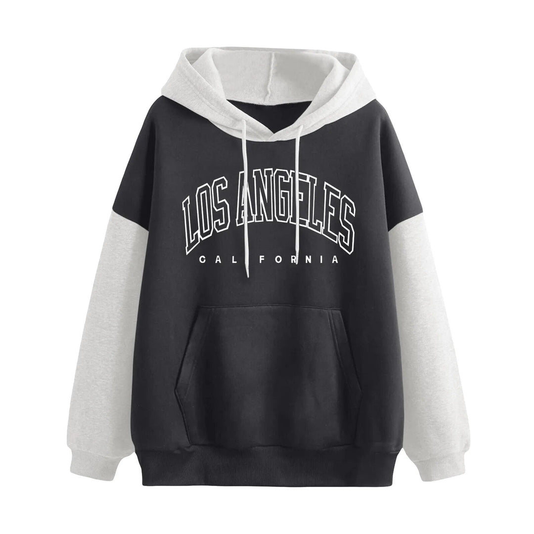 Sweatshirt à Capuche Court pour Femmes avec Manches Longues