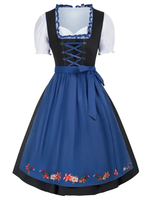 Robe Dirndl Mini Oktoberfest pour Femmes