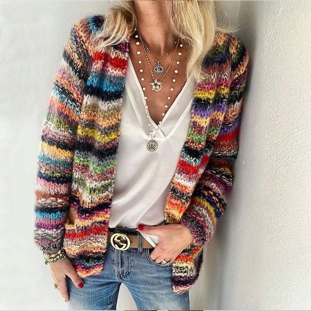 Celena | Cardigan coloré pour femmes avec imprimé – Un cardigan vivant pour un look stylé