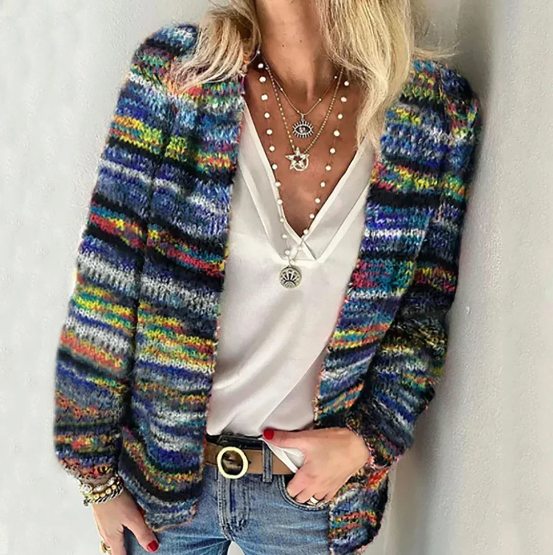 Celena | Cardigan coloré pour femmes avec imprimé – Un cardigan vivant pour un look stylé