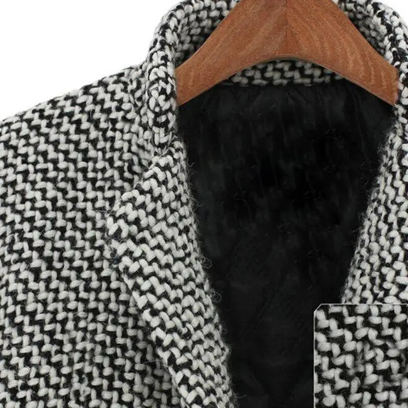 Manteau à chevrons élégant, moderne et flatteur pour femmes