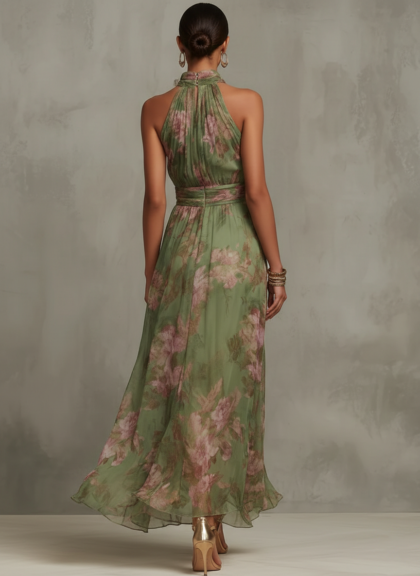 Livia - Robe maxi élégante avec imprimé floral