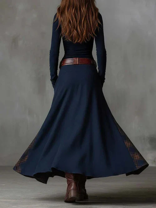 Clara | Robe maxi vintage à manches longues