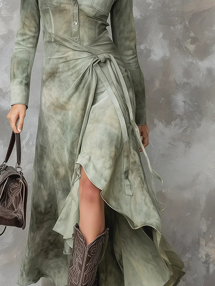 Mia | Robe maxi élégante avec drapé