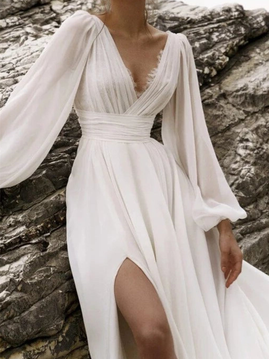 Zaira | Robe Maxi à Manches Longues Boho