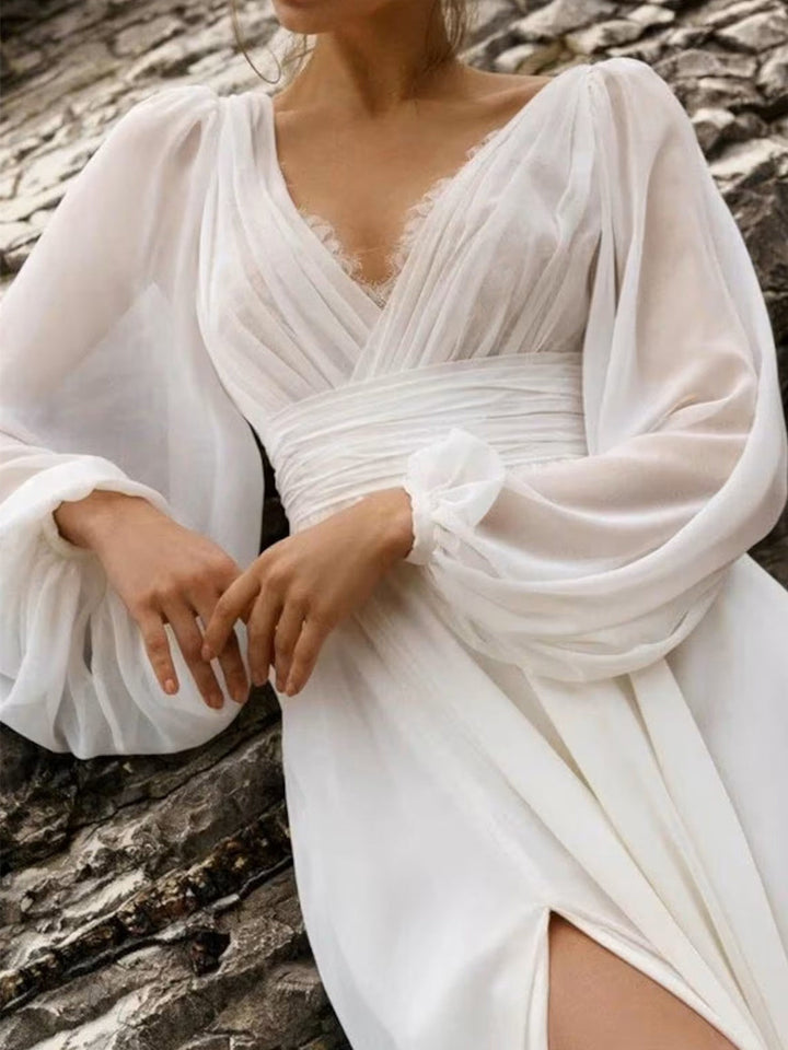 Zaira | Robe Maxi à Manches Longues Boho