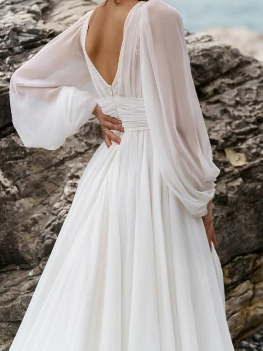 Zaira | Robe Maxi à Manches Longues Boho