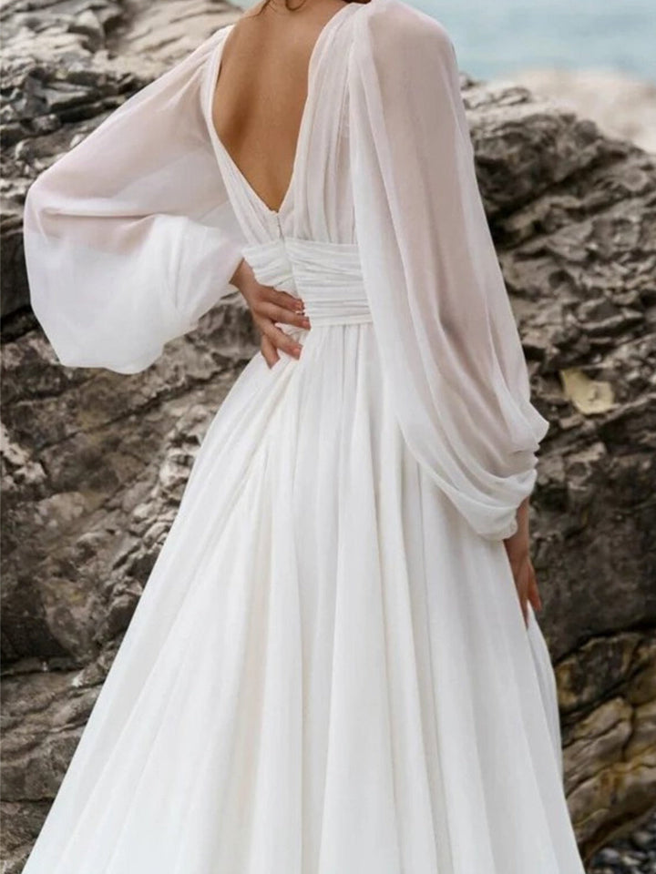 Zaira | Robe Maxi à Manches Longues Boho