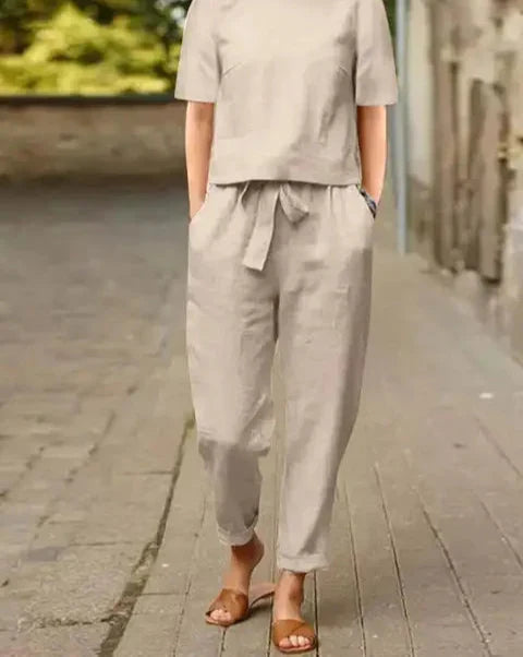 Libelle | Ensemble moderne pour femmes : pantalon et haut | Deux pièces