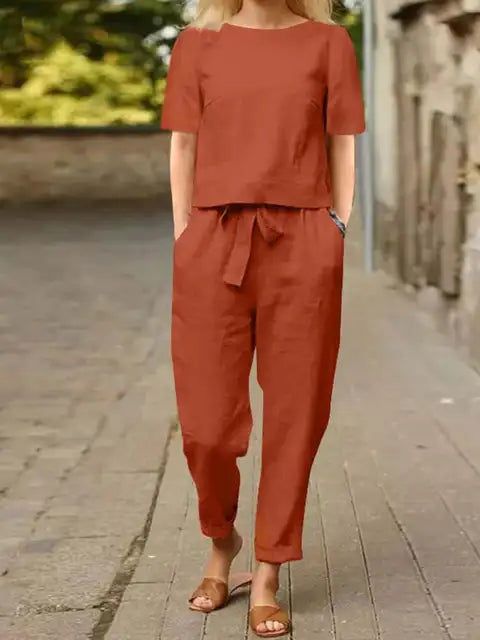 Libelle | Ensemble moderne pour femmes : pantalon et haut | Deux pièces