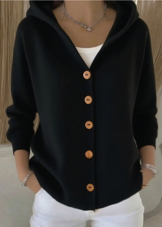 Isabel | Veste en tricot casual à capuche pour femmes