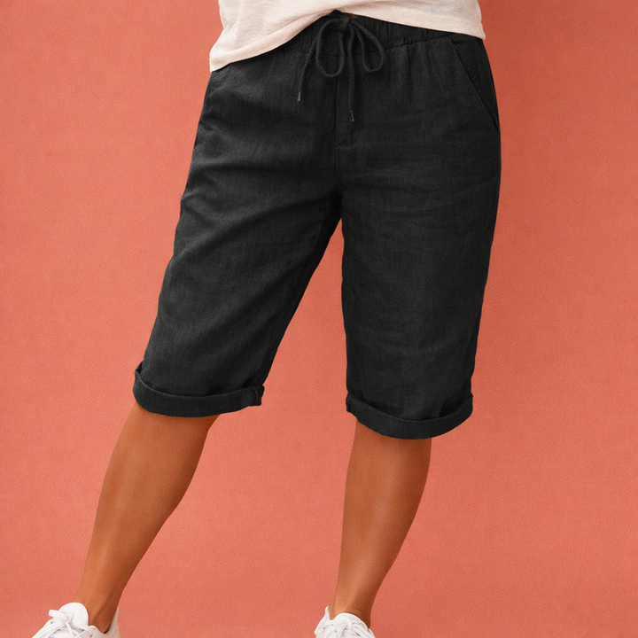 Shorts en coton confortables pour femmes avec une coupe élégante | Liora