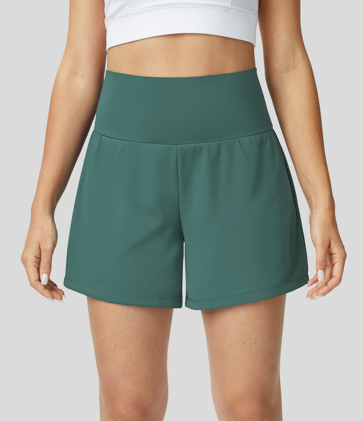 Jorvex | Shorts de Yoga 2-en-1 Flexibles pour Femmes Été