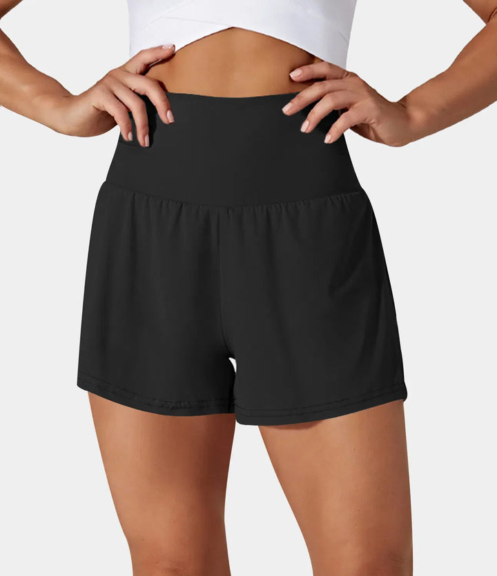 Jorvex | Shorts de Yoga 2-en-1 Flexibles pour Femmes Été