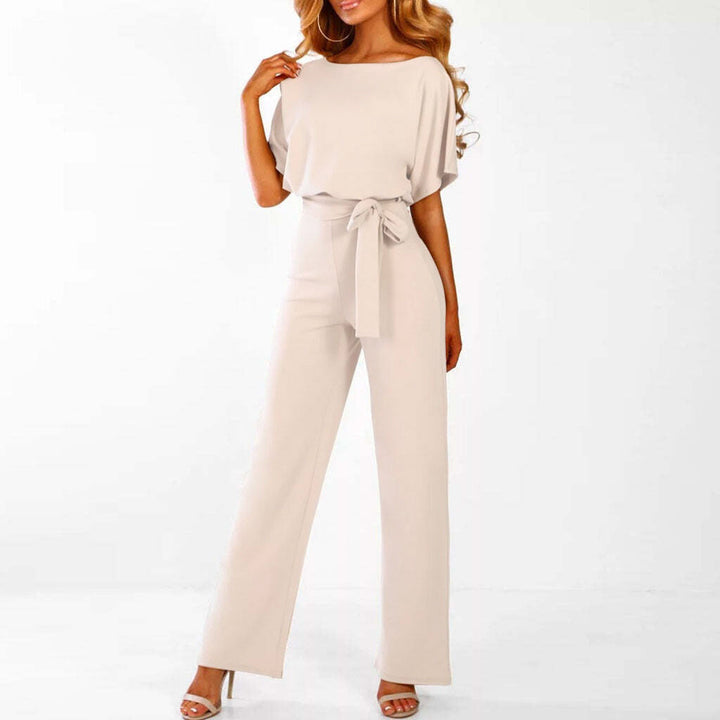 Quirina | Combinaison Large Femme avec Ceinture Manches Courtes – Combinaison Pantalon Large 2026