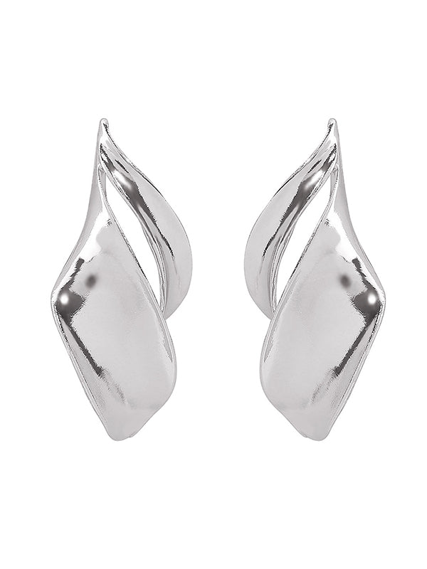 Boucles d'oreilles pendantes géométriques couleur unie