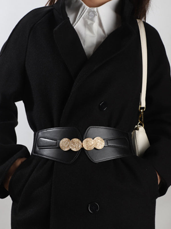 Ceinture à taille élastique, à empiècements