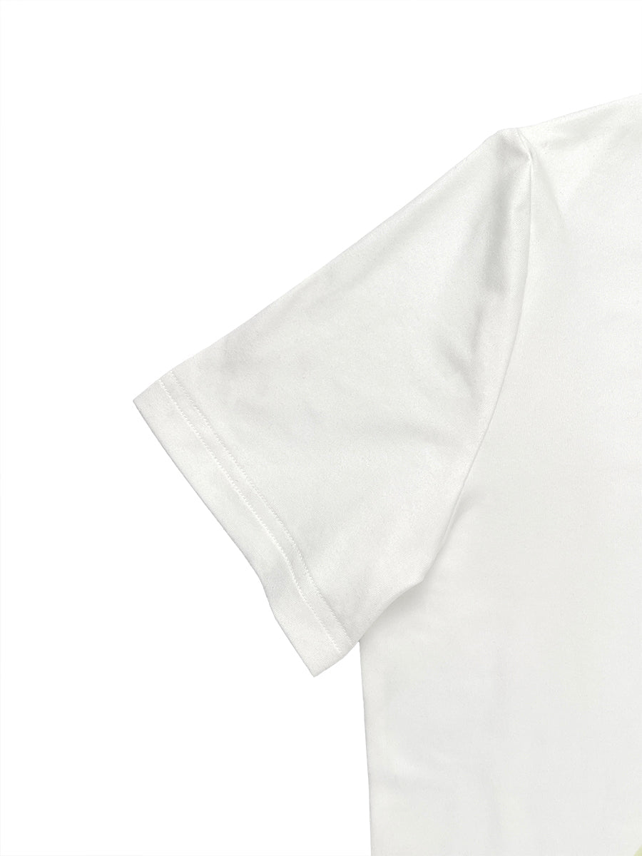 T-shirt à manches courtes, à imprimé floral, à col rond