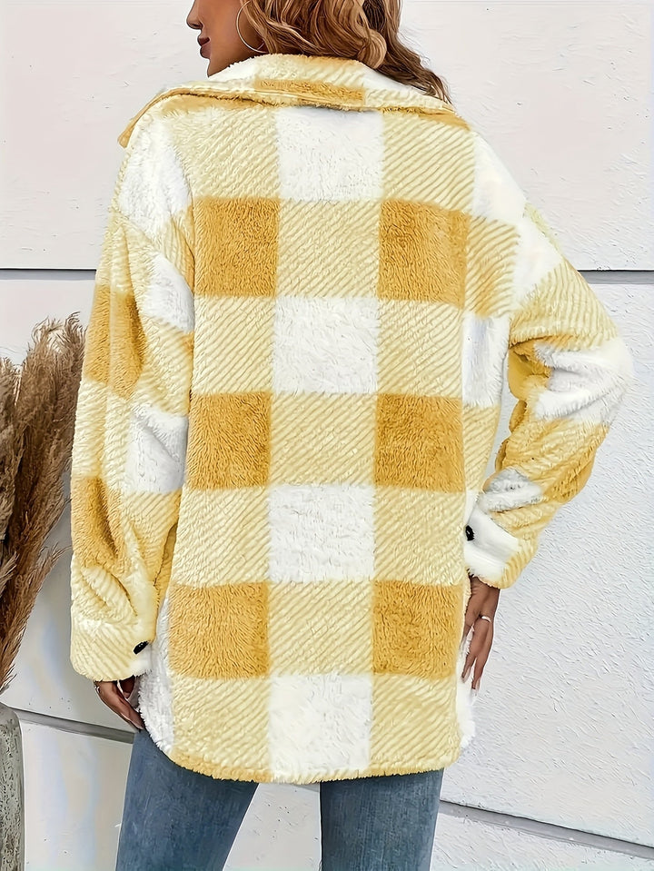 Laura | Manteau d'hiver en teddy pour femmes élégant et chaud