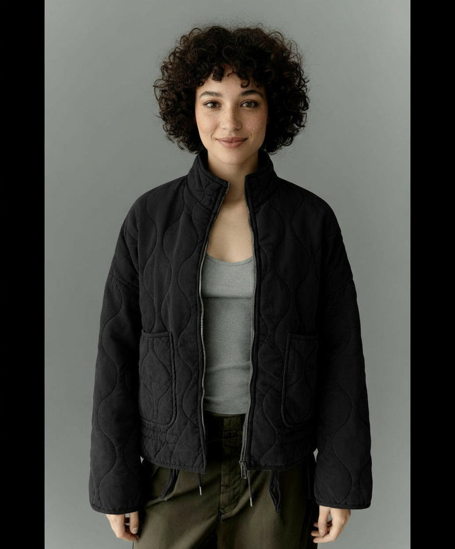 Kyrie | Veste Matelassée Femme Avec Col Haut