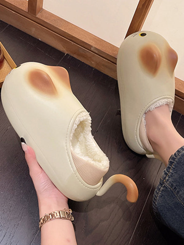 Mules à bout rond, à empiècements