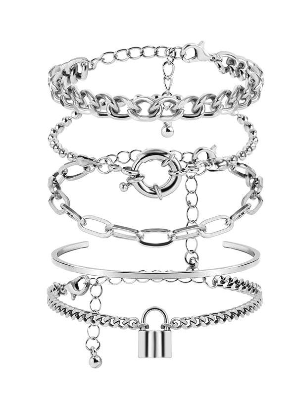 Bracelet chaînes hip-hop cool et original