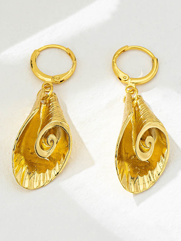 Boucles d'oreilles pendantes géométriques normcore