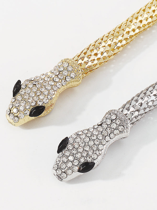 Collier élégant en forme de serpent