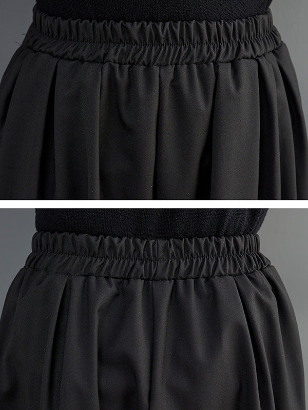 Pantalon ample décontracté à jambes larges, couleur unie