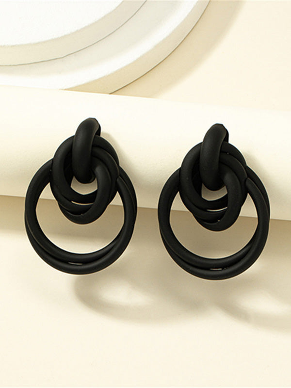 Boucles d'oreilles pendantes géométriques