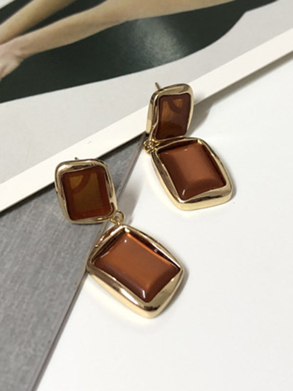 Boucles d'oreilles géométriques